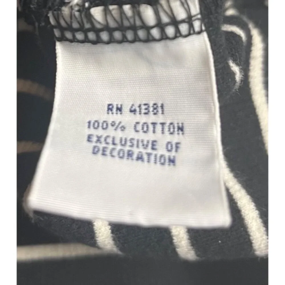 Polo Ralph Lauren 1/4 Zip Striped Black/White Pullover Mens XXL Cotton preppy